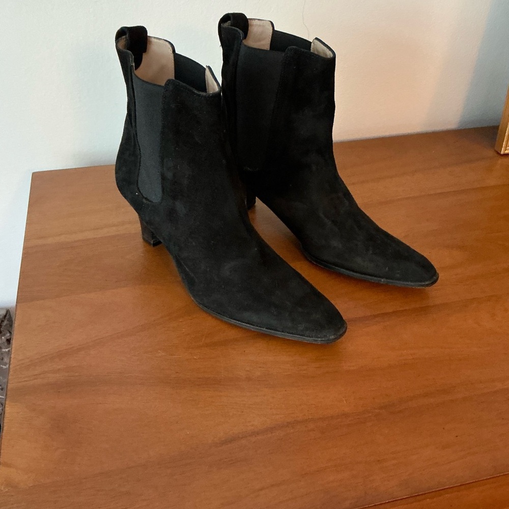 Michael Kors Black Suede Ankle Boots